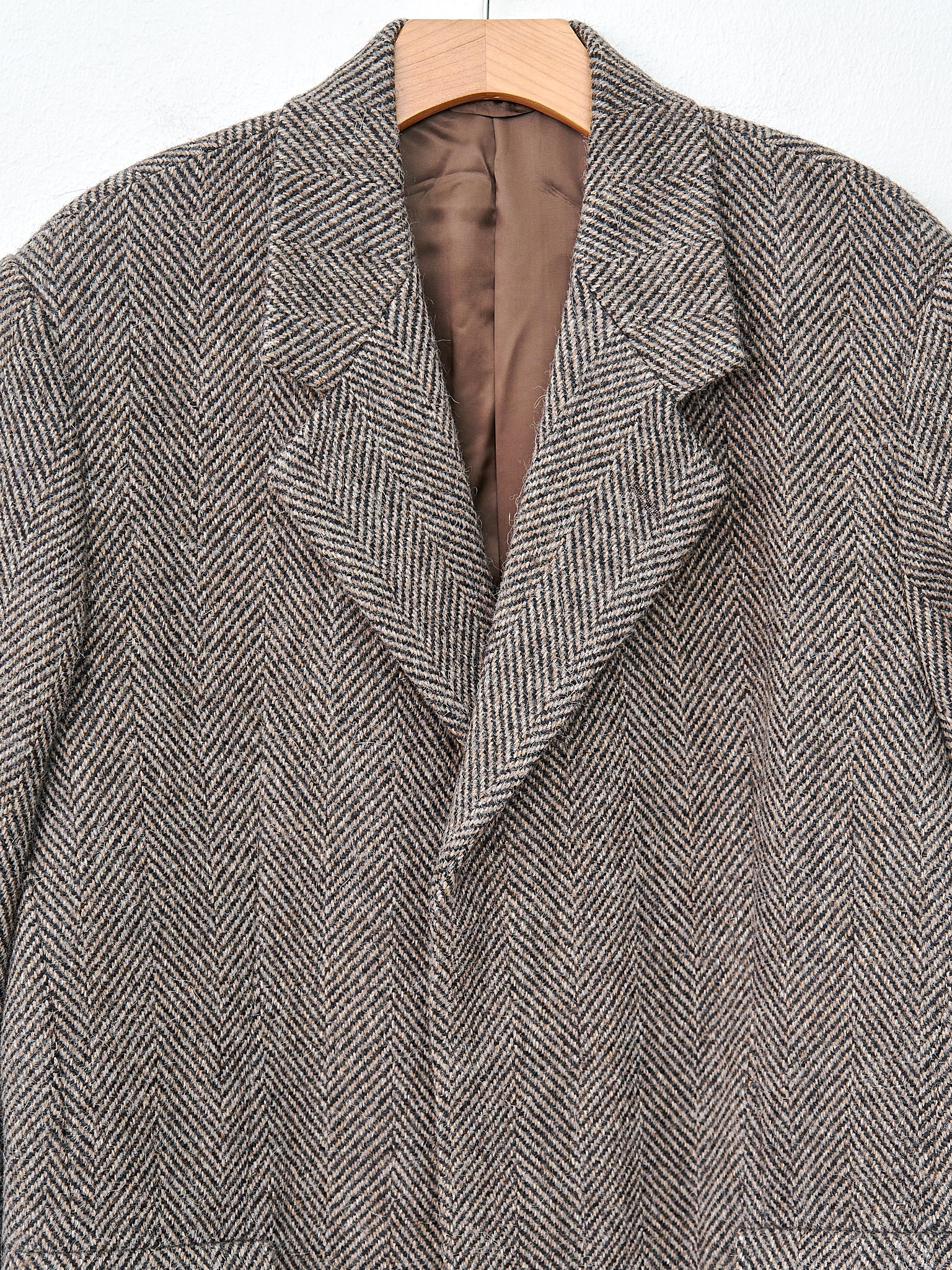 Namu Shop - Auralee Lama Shetland Wool Tweed Chesterfield Coat