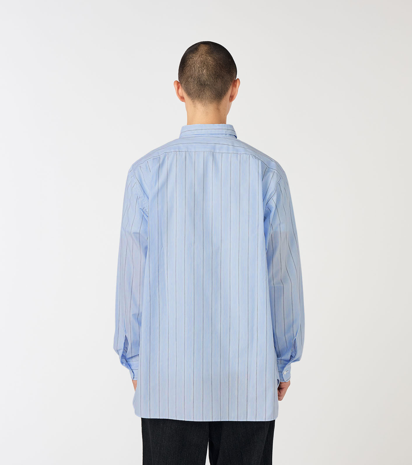 nanamica / Regular Collar Stripe Wind Shirt