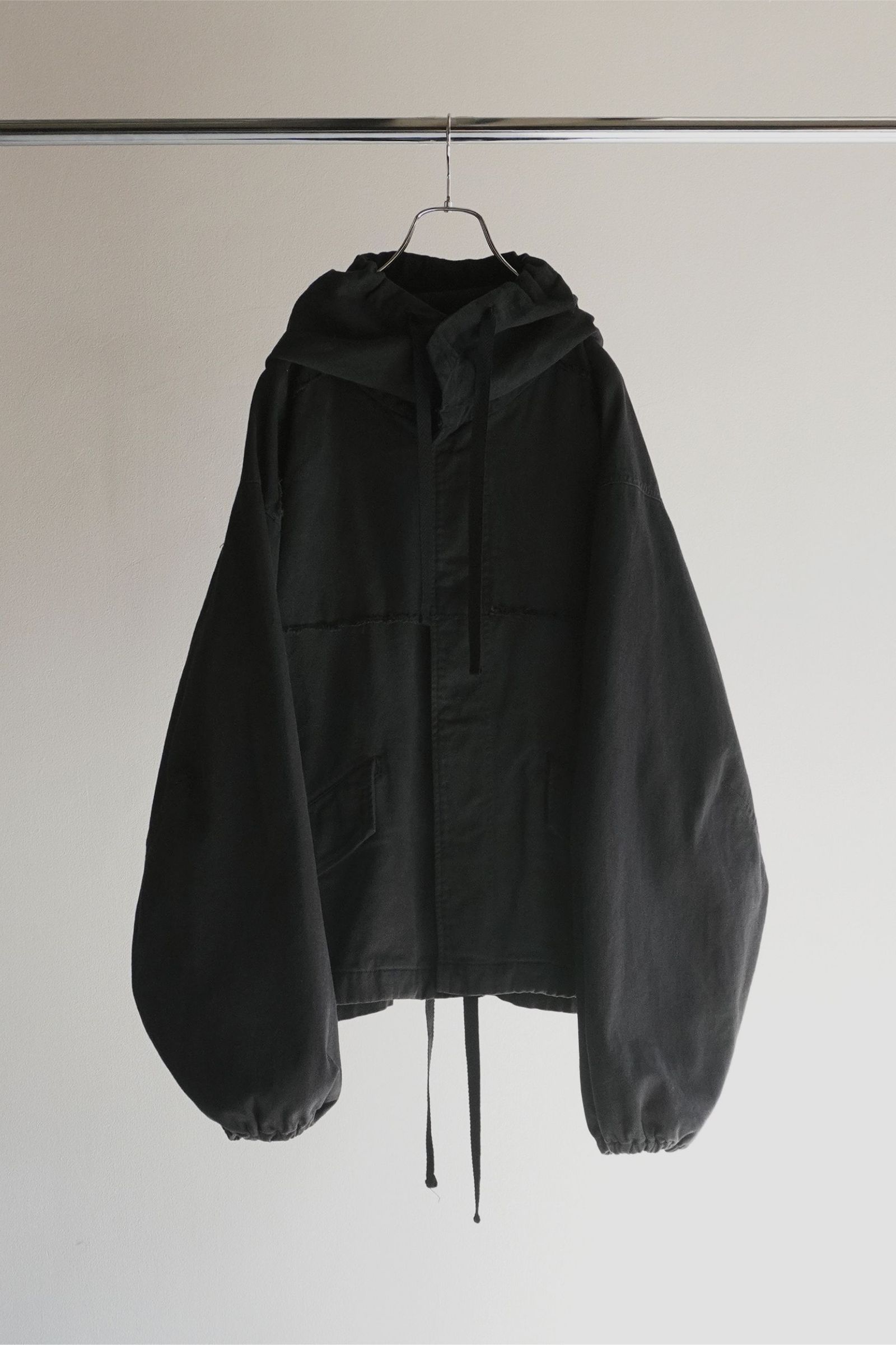 ANCELLM - DRILL HOODIE JACKET | BLACK | ジャケット | NapsNote