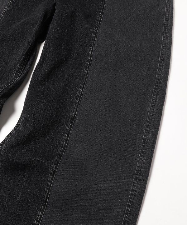 JIEDA - SWITCHING ZIP DENIM PANTS/デニムパンツ/ブラック | NapsNote