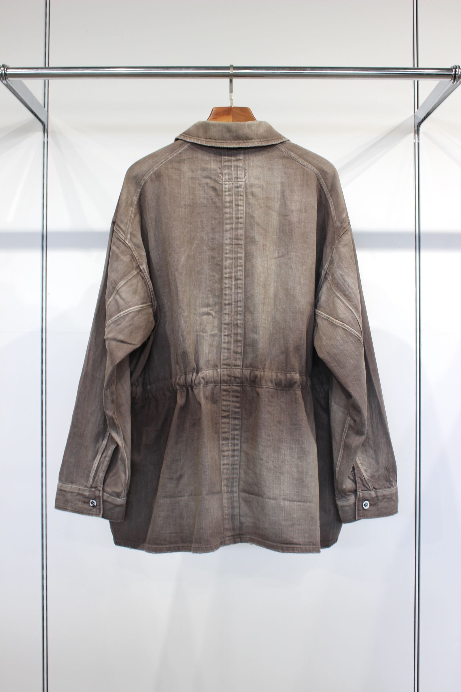 ANCELLM - AGING DENIM SHIRT JACKET | BROWN | ジャケット | NapsNote