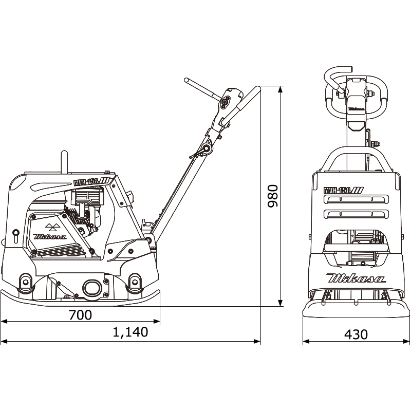 150Kg前後進バイブロコンパクター｜建設機械器具、各種工事用機器