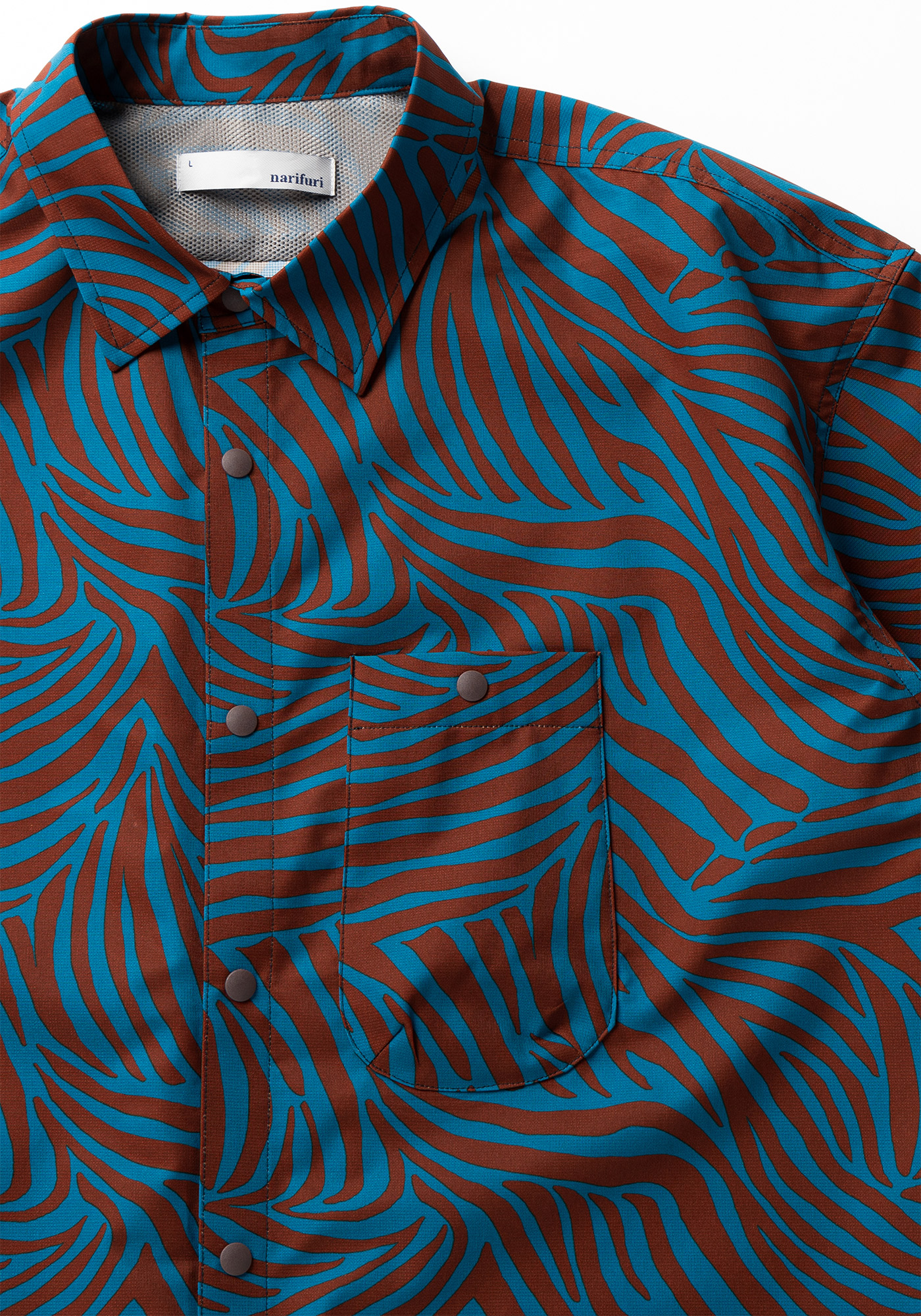 NFC ピグメントメッシュ半袖シャツ(S 013：CHARCOAL): アパレル