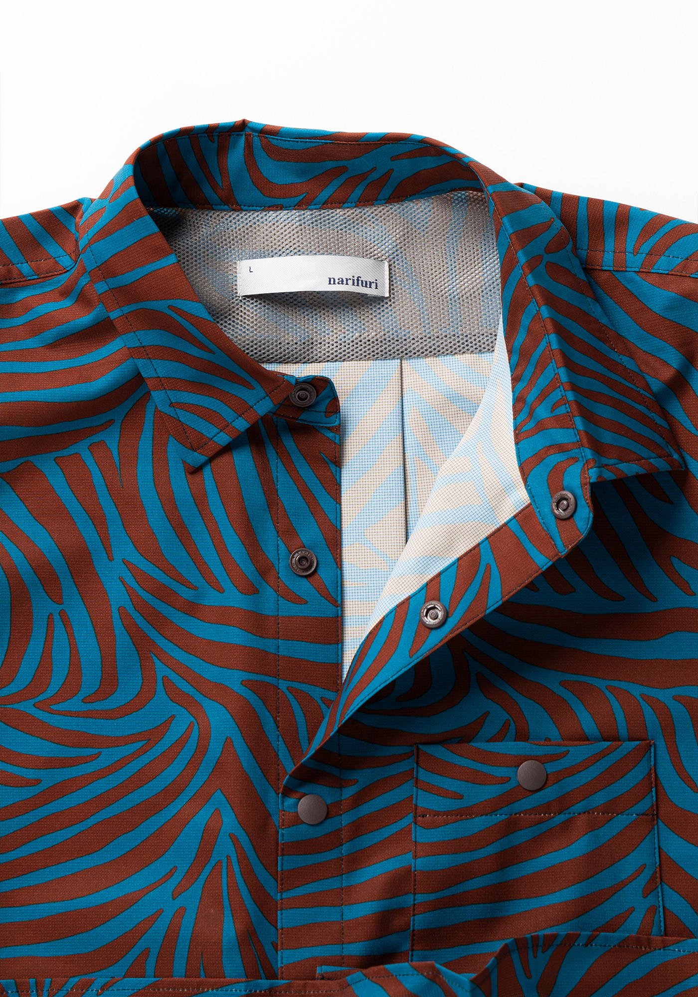 NFC ピグメントメッシュ半袖シャツ(S 013：CHARCOAL): アパレル