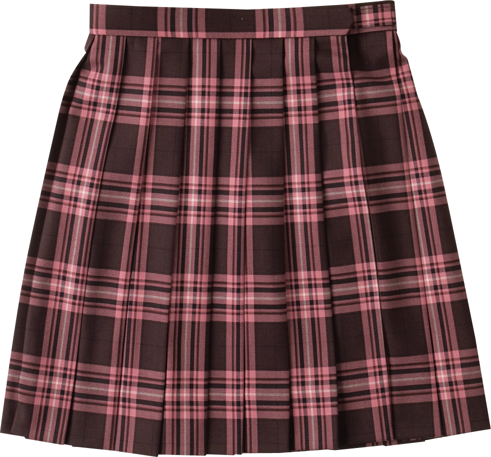 W63〕スカート ブラウン×ピンク｜制服 学生服 セーラー服レンタル