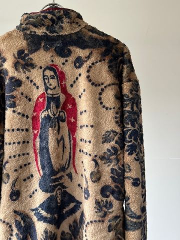 KAPITAL (キャピタル) ダマスク柄フリース スナップT（バージンマリア