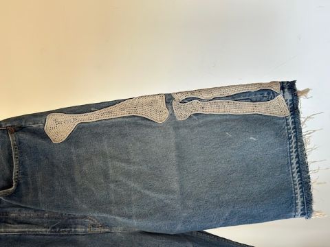 KAPITAL (キャピタル) 14ozデニム 5P ショートパンツ（ボーン刺繍）PRO