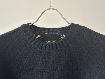 KAPITAL (キャピタル) 5G ウール BONEベストBLACK s.t.c｜洋服・小物