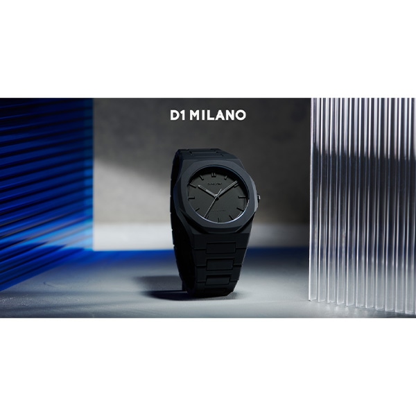 D1 MILANO ポリカーボン シャドウ PCBJ10 クォーツ メンズ(ブラック