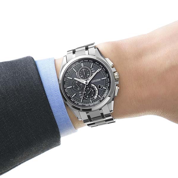 ATTESA AT8040シリーズ AT8040-57E 電波ソーラー メンズ(シルバー