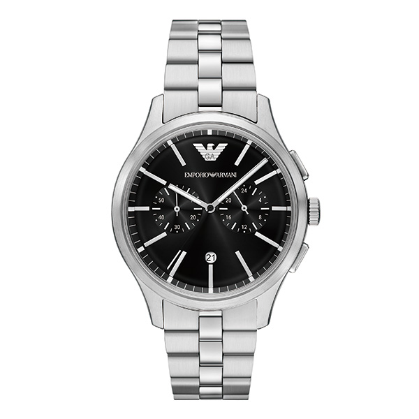 EMPORIO ARMANI DARIO AR11691 クォーツ メンズ(ブラック): EMPORIO