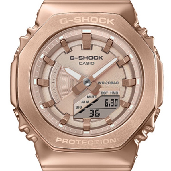 G-SHOCK GM-S110PG-4AJF クォーツ ユニセックス メタルカバード(ピンク