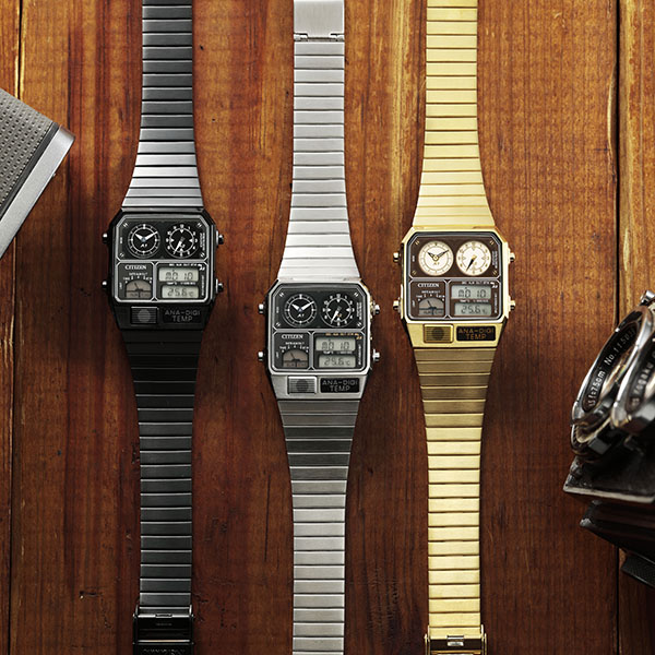 RECORD LABEL ANA-DIGI TEMP アナデジテンプ JG2105-93E クォーツ