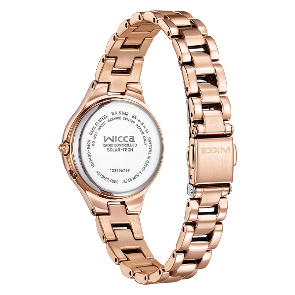 wicca ソーラーテック電波時計 KS1-864-93 限定モデル レディース