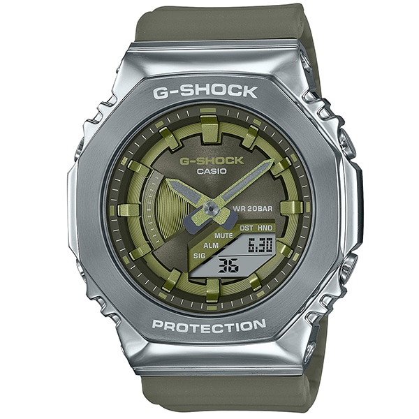 G-SHOCK オクタゴン GM-2100B-3AJF アナデジ クォーツ メンズ(グリーン