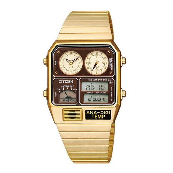 RECORD LABEL ANA-DIGI TEMP アナデジテンプ JG2105-93E クォーツ