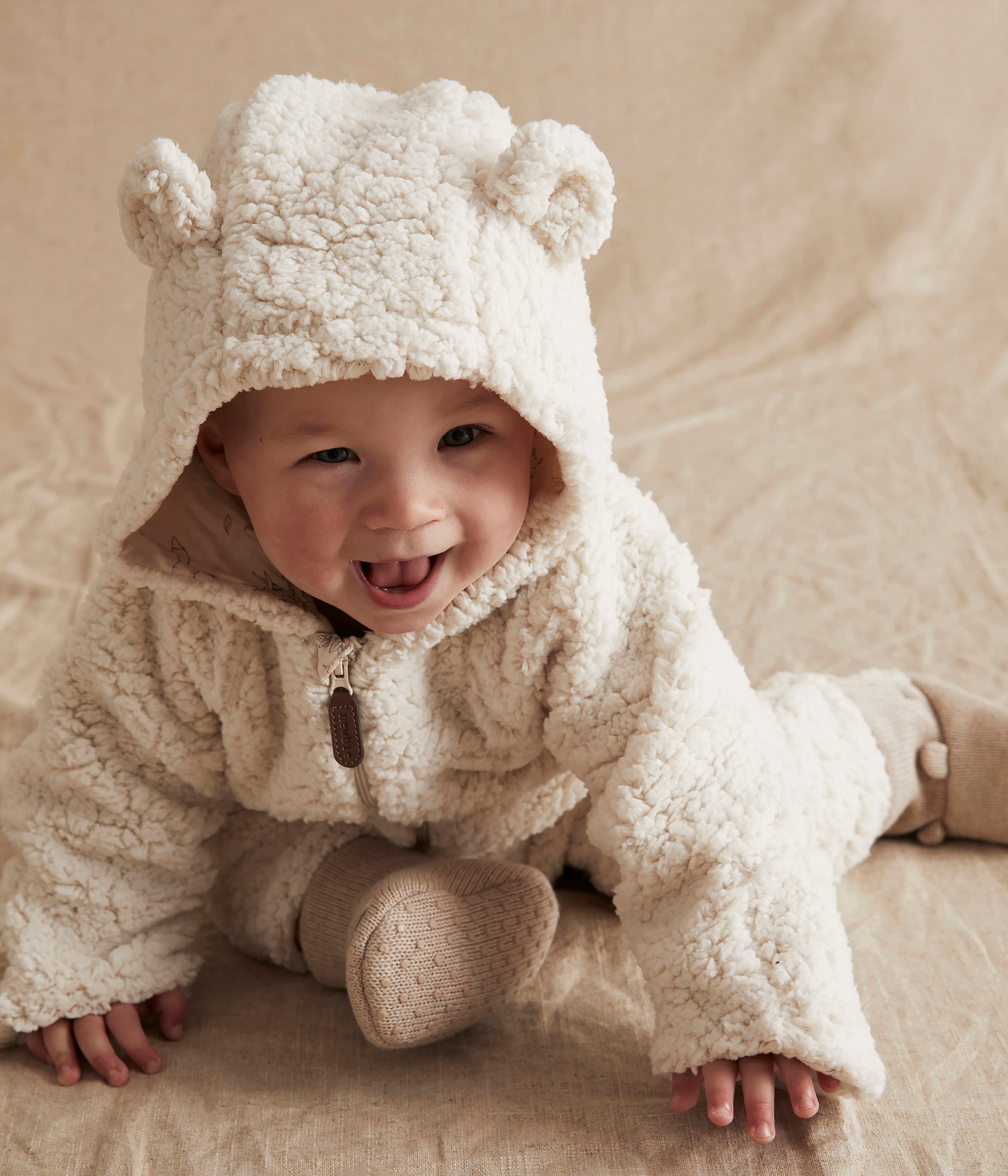 Teddy coverall | White | Baby | Newbie