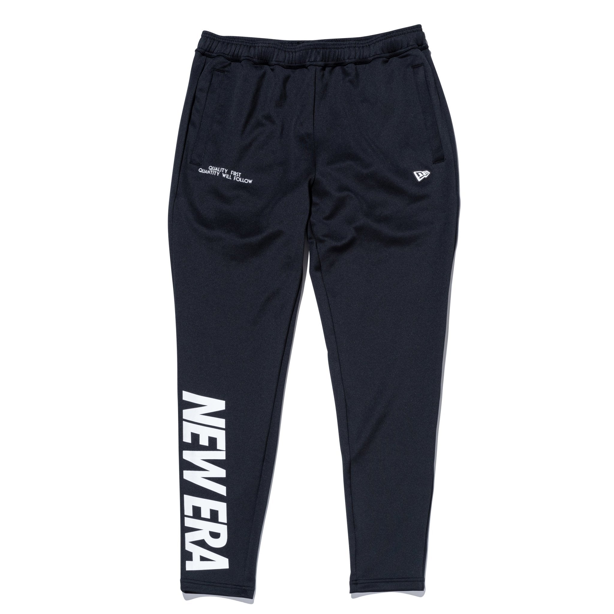 ウォームアップ ストレッチパンツ ワードマークロゴ ブラック