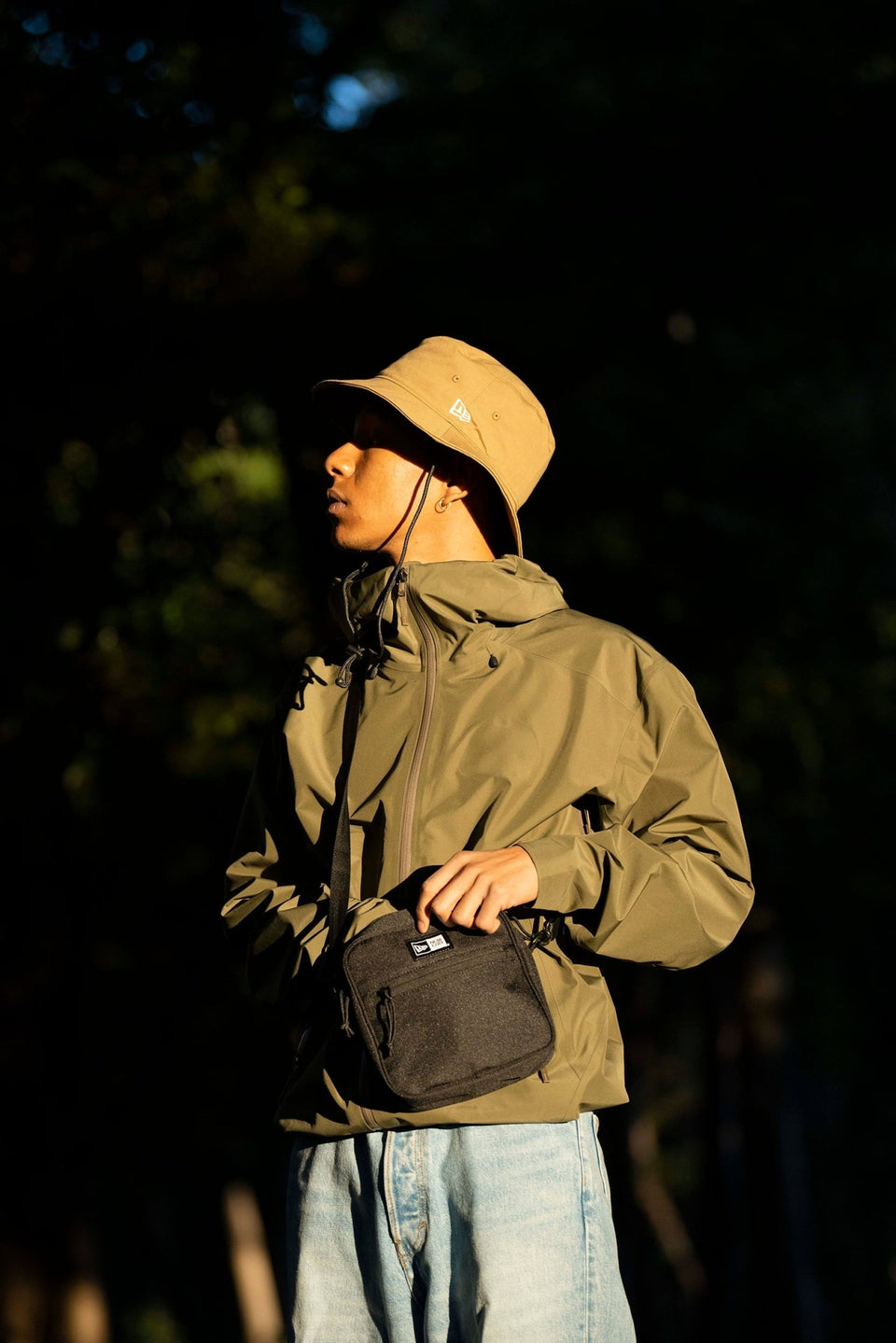 スクエア ショルダーポーチ 1.5L ボックスロゴ ブラック | ニューエラ