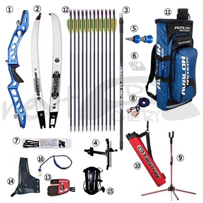 エントリーモデルフルセット16点 防具付き アーチェリー用品の専門店