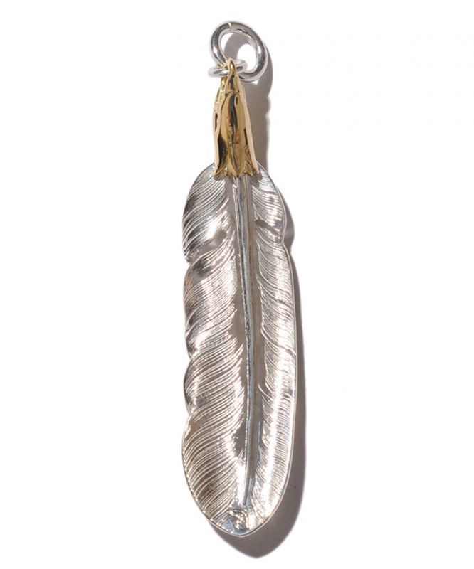 LARRY SMITH(ラリースミス)フェザーネックレス EAGLE HEAD FEATHER