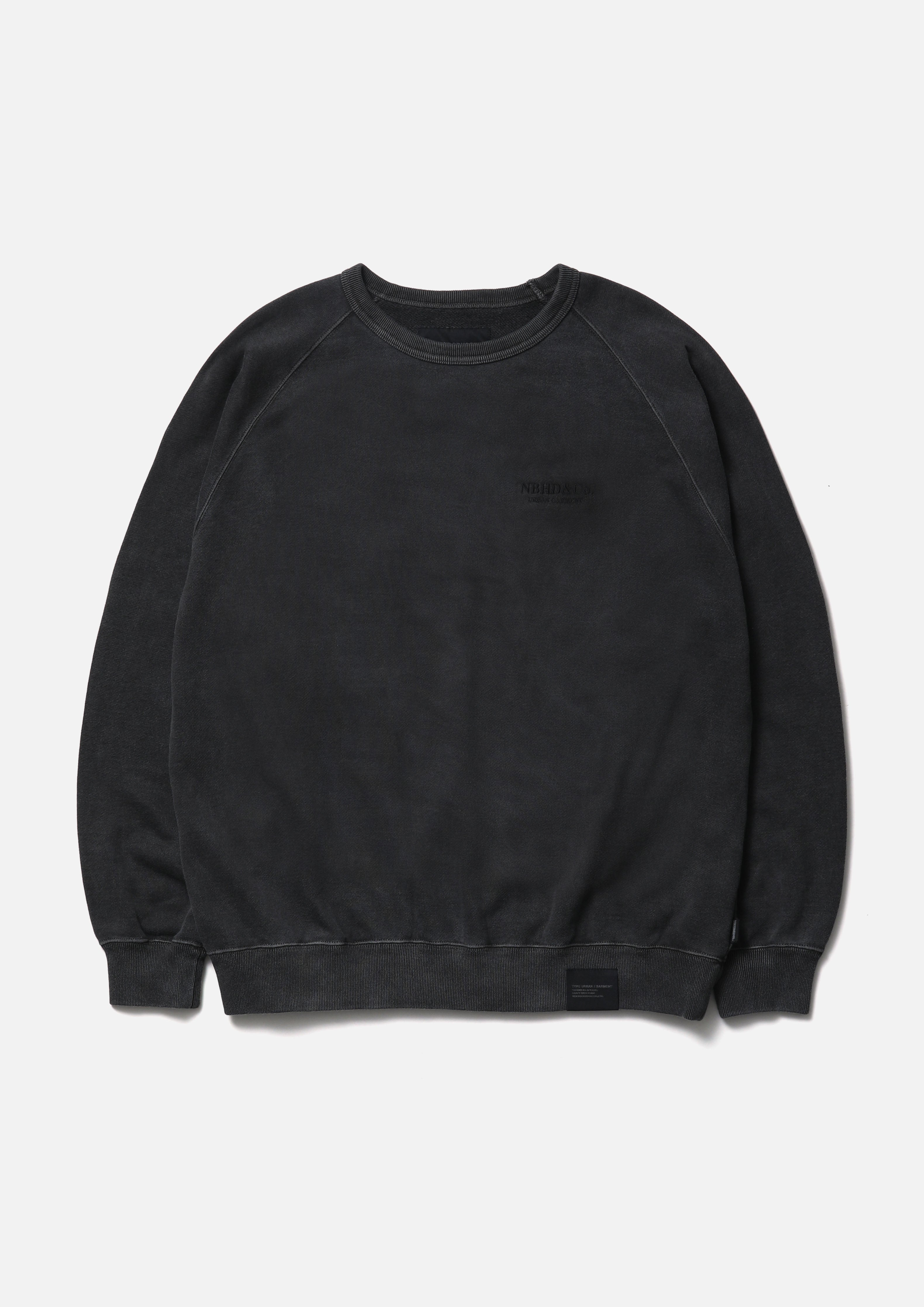 PIGMENT DYED SWEAT SHIRT LS