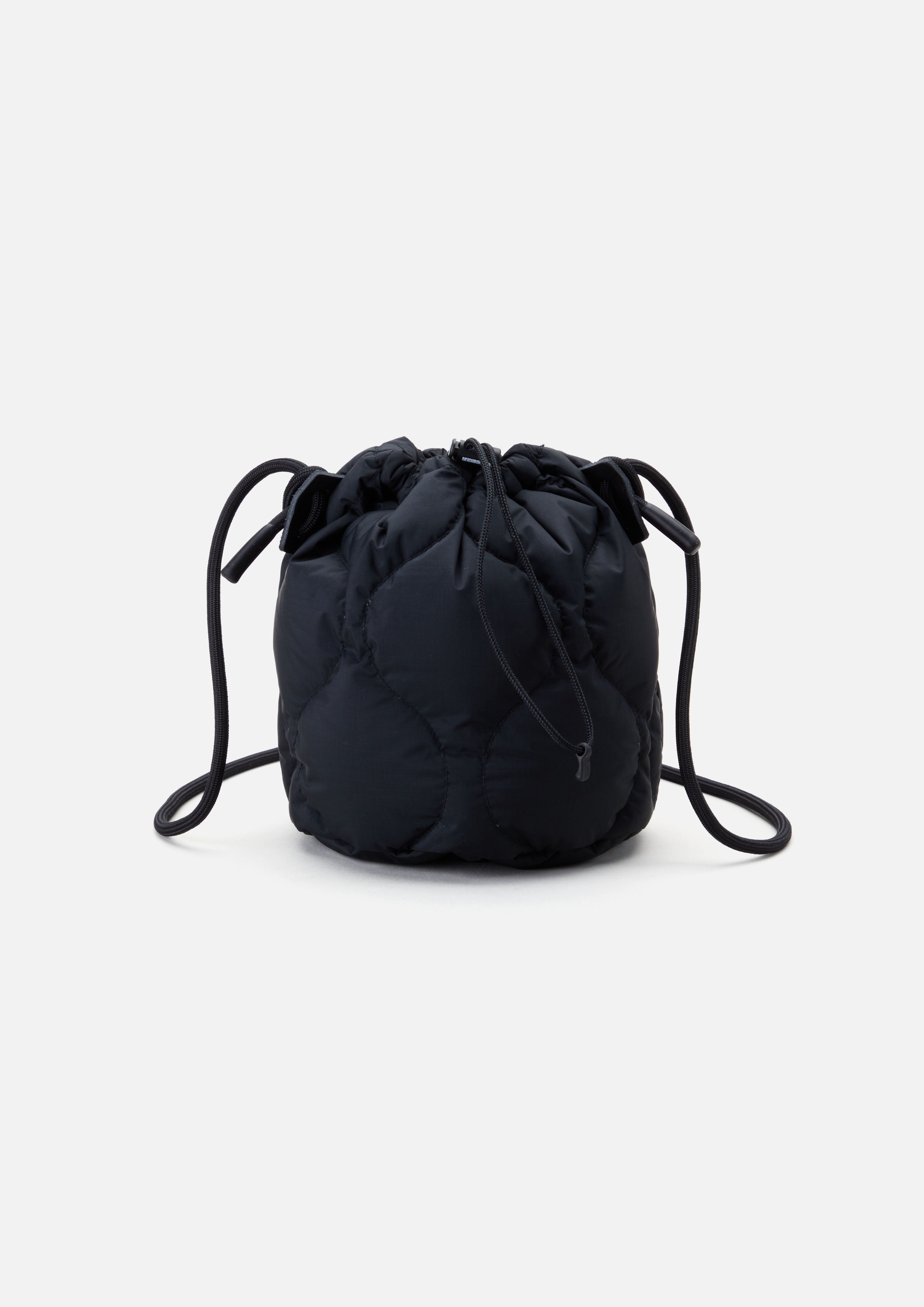 NH X NANGA . DOWN DRAWSTRING BAG / BLACK
