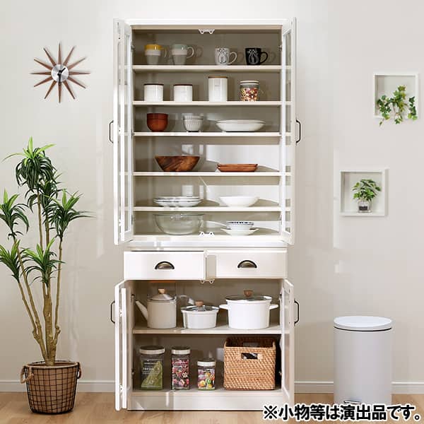 食器棚 (ミランダ2 80 WW) | ニトリネット【公式】 家具・インテリア通販