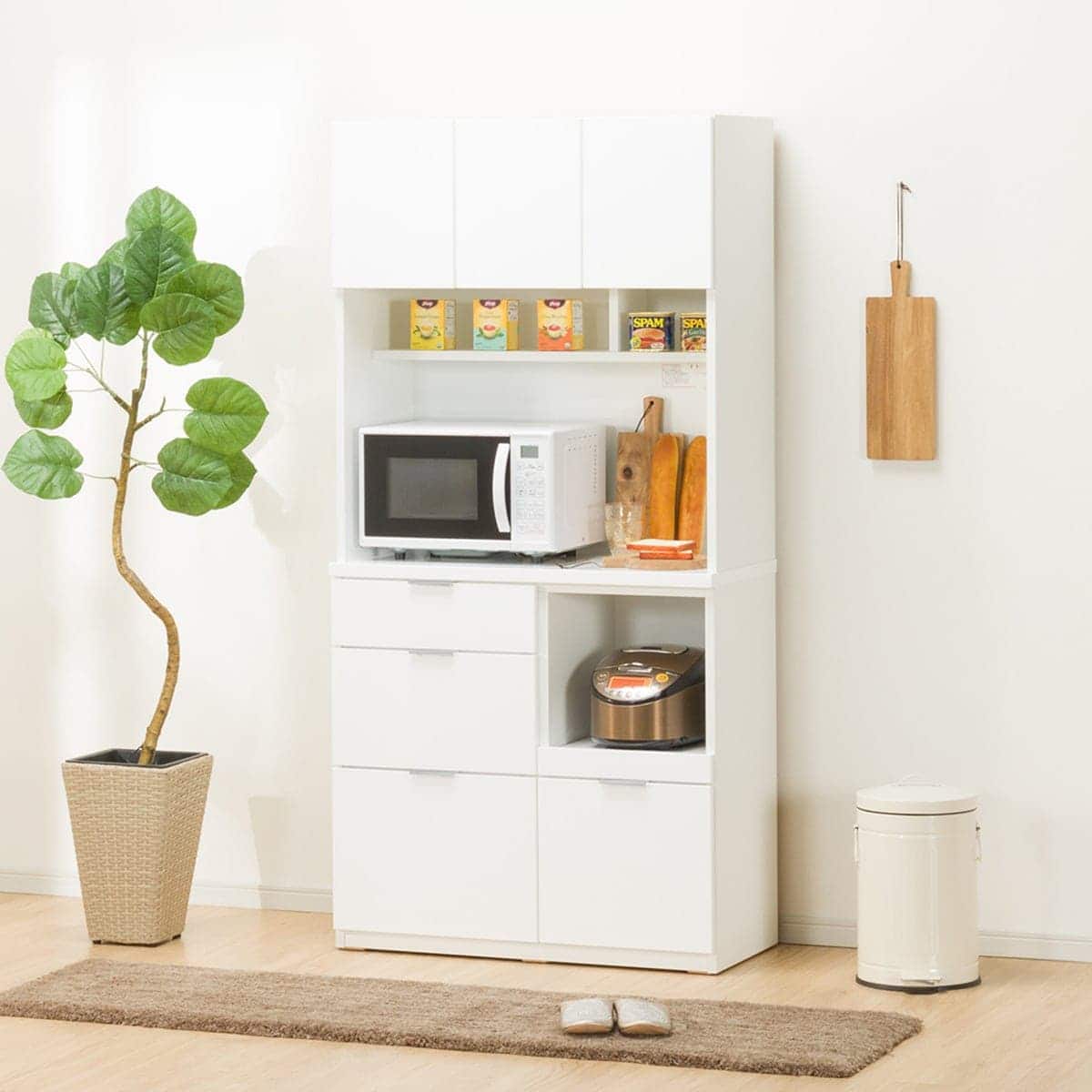 キッチンボード(エトナ90KB WH/SI) | ニトリネット【公式】 家具