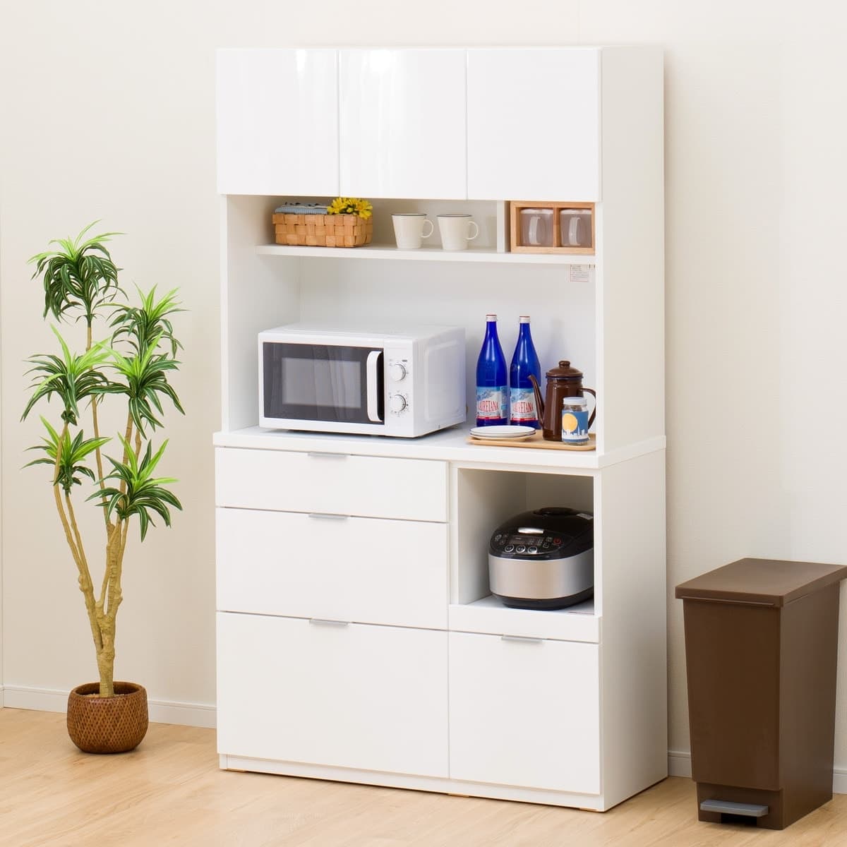 キッチンボード(エトナ105KB WH/SI) | ニトリネット【公式】 家具