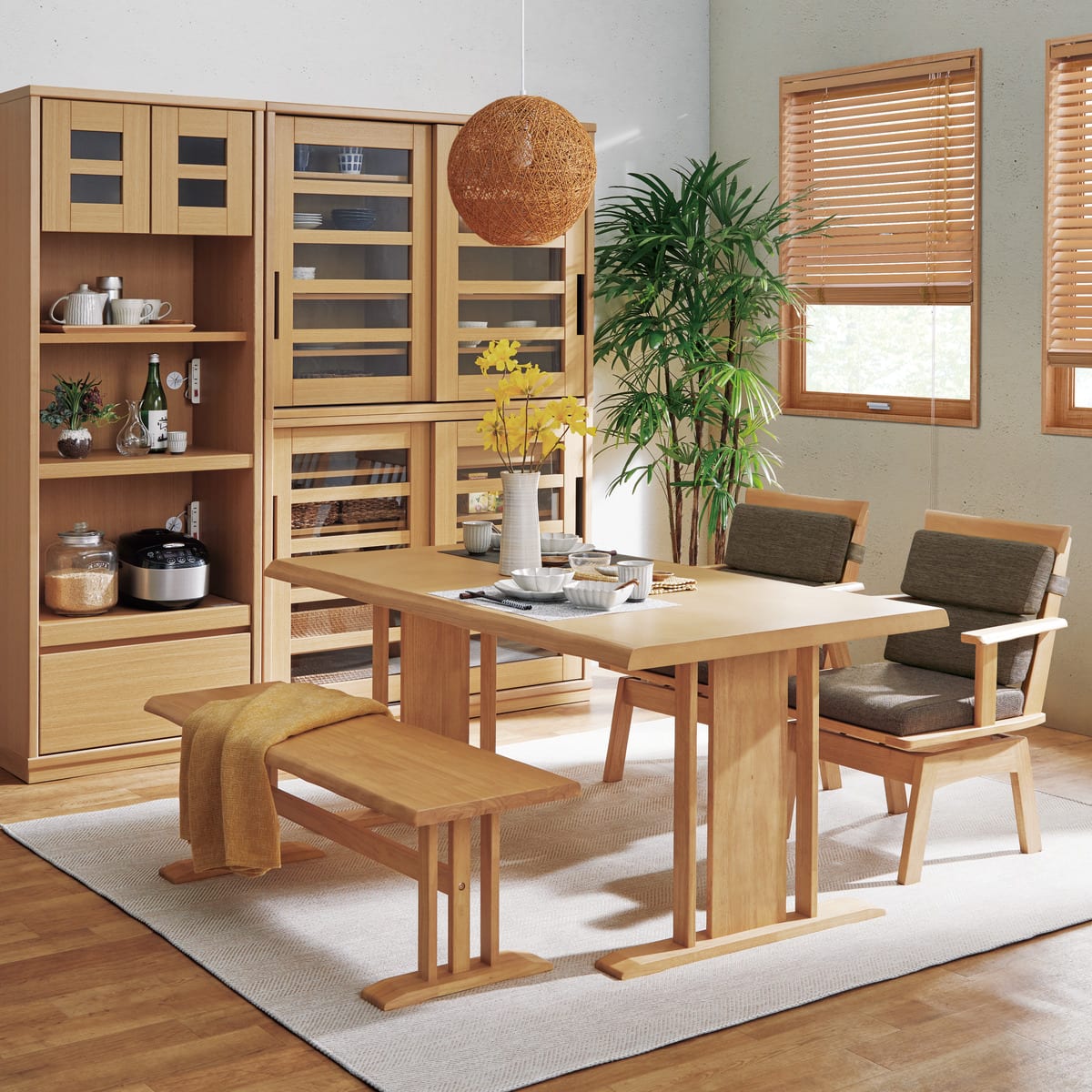 ダイニングベンチ(サザナミLBR) | ニトリネット【公式】 家具