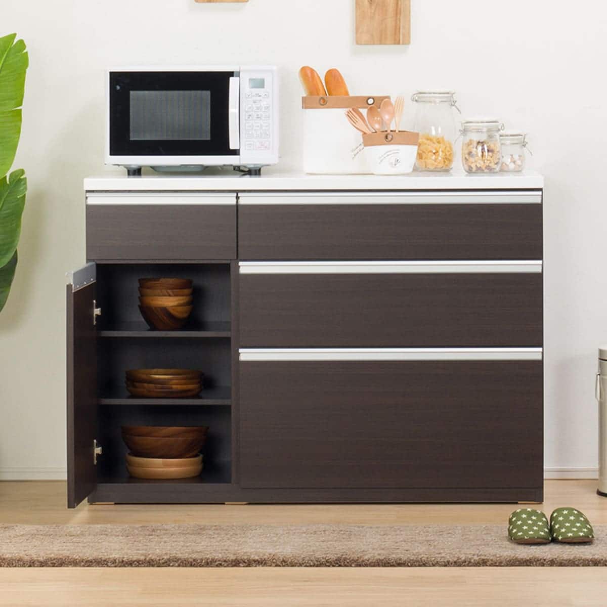 キッチンカウンター(キュリー2 120CT DBR) | ニトリネット【公式