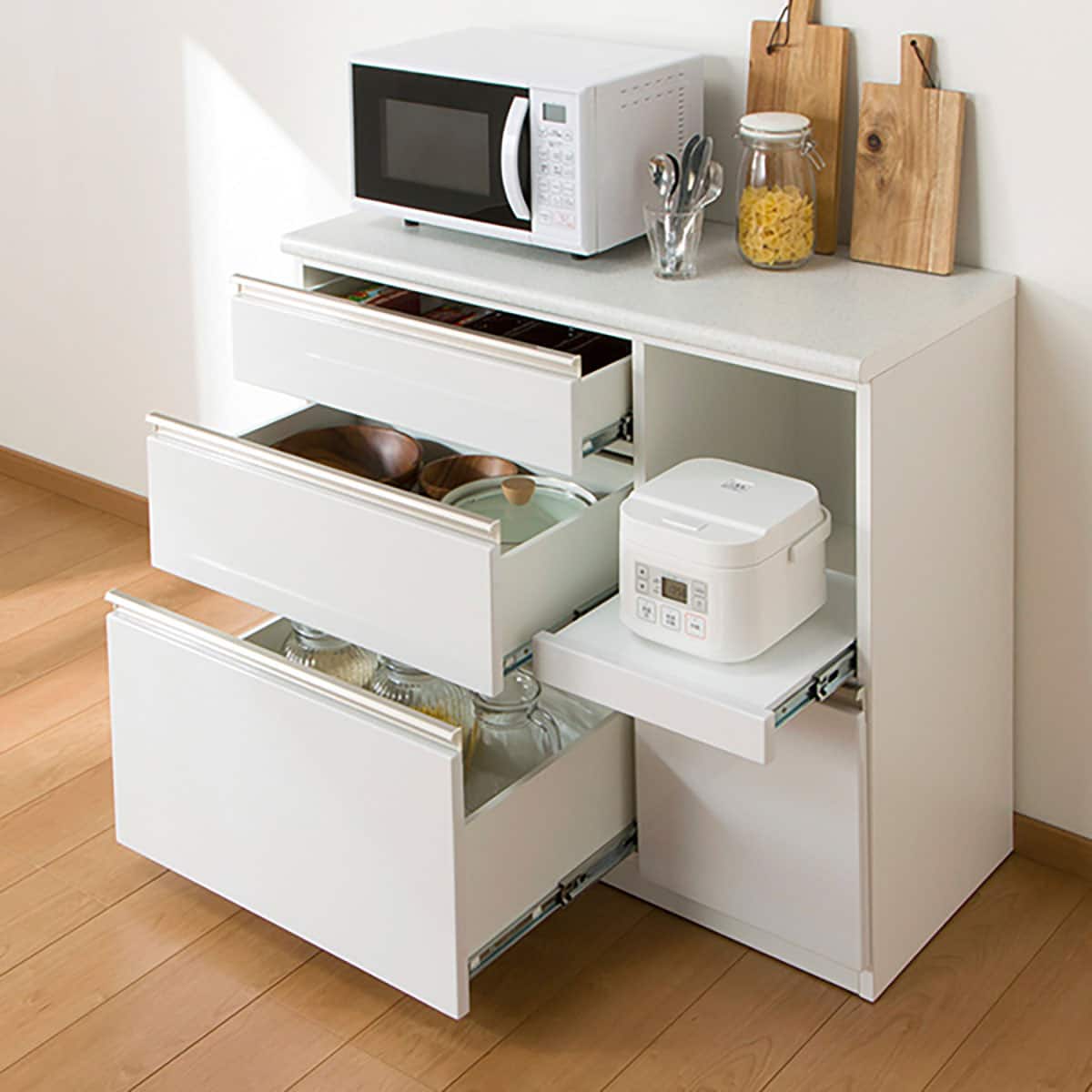 キッチンカウンター(アルミナ2 100CT WH) | ニトリネット【公式】 家具