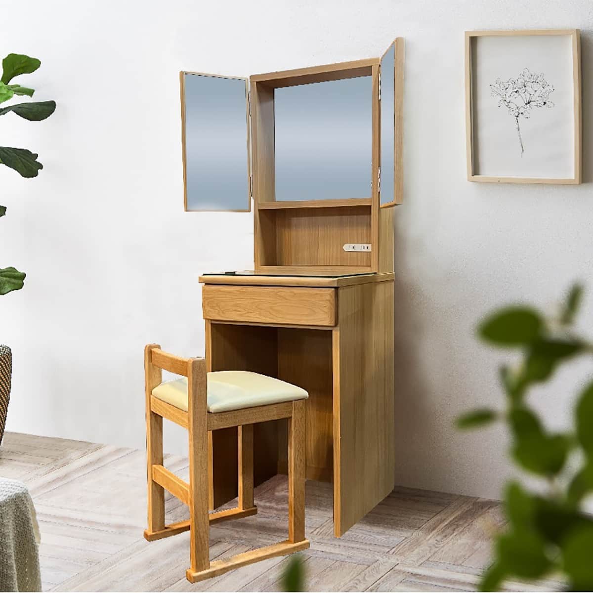 天然木三面鏡ドレッサー(AST45 NA) | ニトリネット【公式】 家具