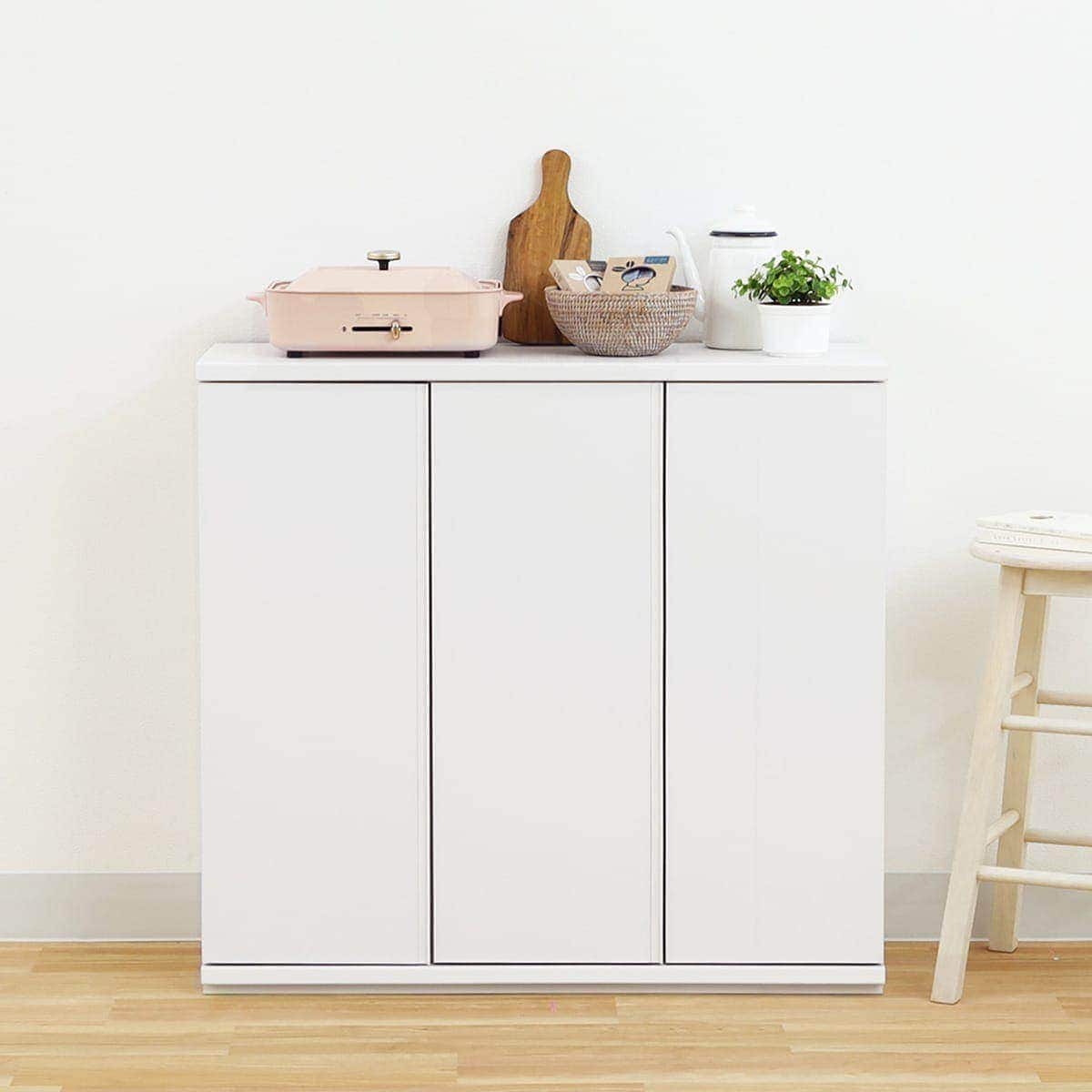 カウンター下収納 扉タイプ (PTS 幅90cm WH) | ニトリネット【公式