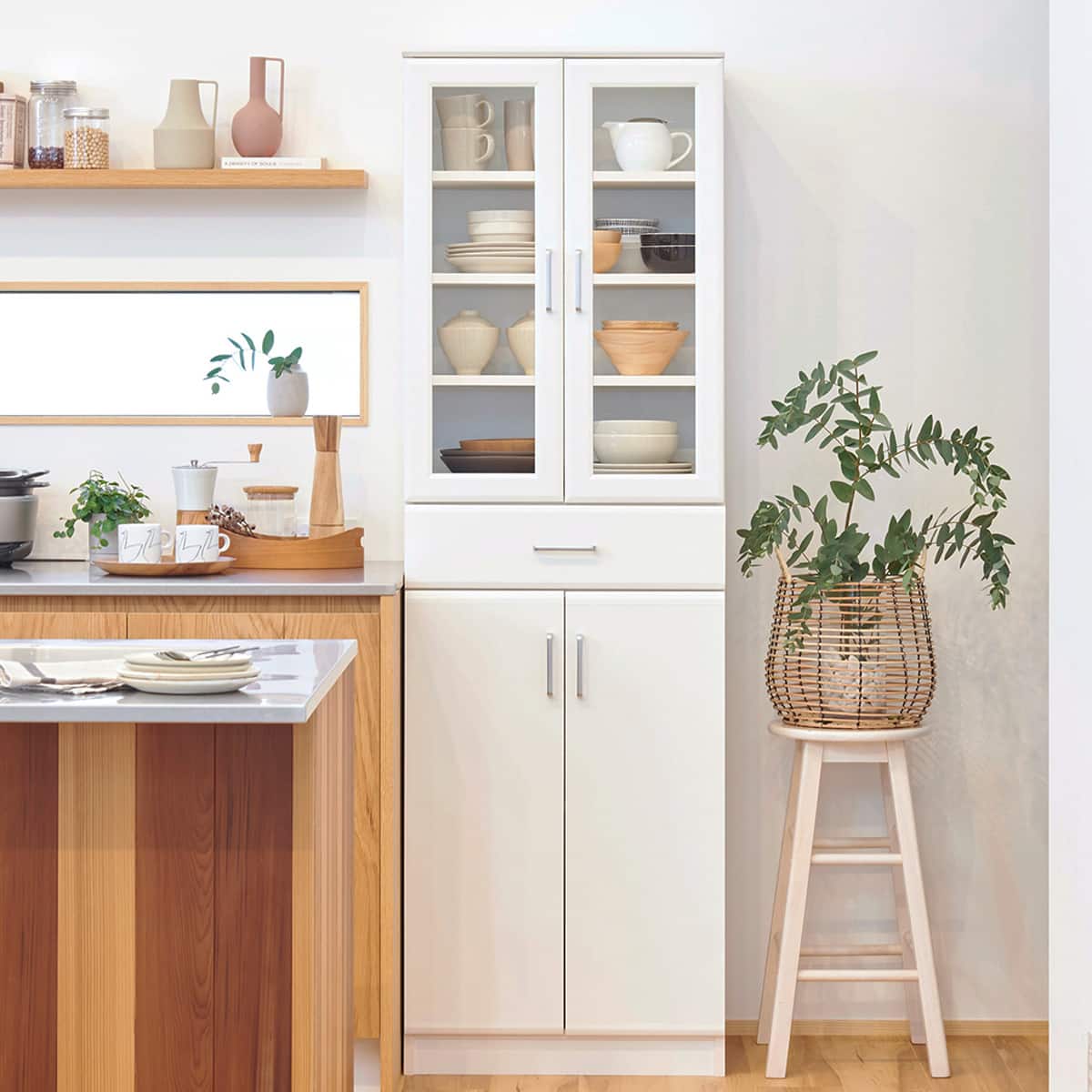 食器棚 (BRM WH) | ニトリネット【公式】 家具・インテリア通販