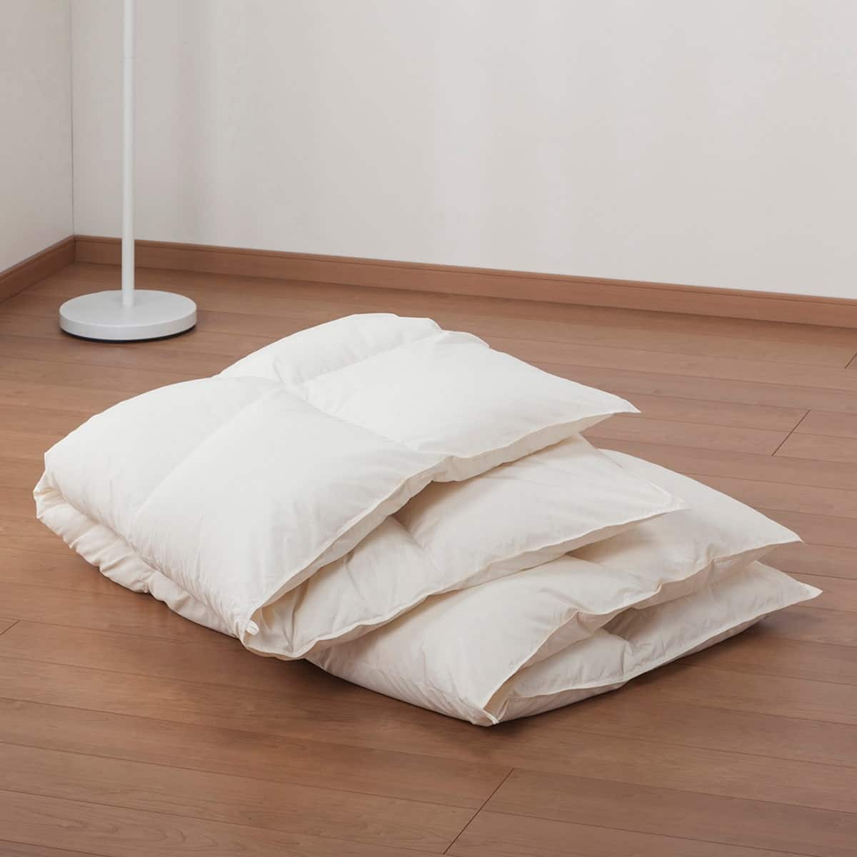 日本製】ホワイトグースダウン93% 羽毛布団(ムーンシャンテン シングル