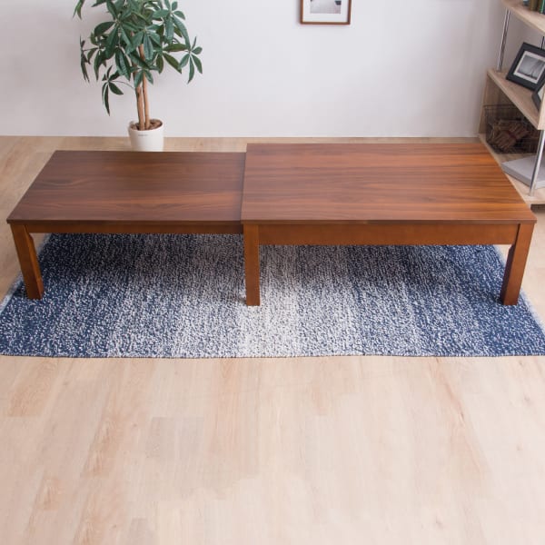 幅が自在に変えられる伸長式テーブル (幅100-180cm RP WN) | ニトリ