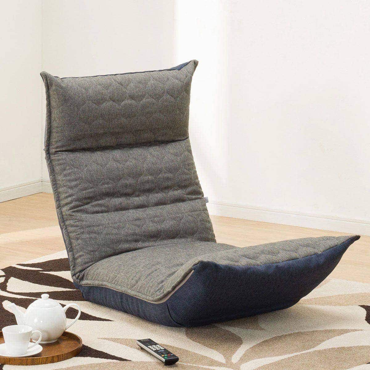 脚・首リクライニングポケットコイル座椅子(GRY/NVY) | ニトリネット