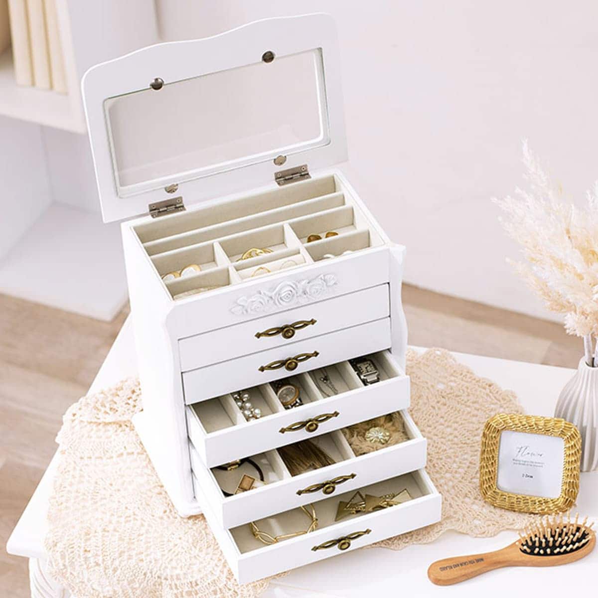 ジュエリーボックス(ローズモチーフ 6段) | ニトリネット【公式】 家具