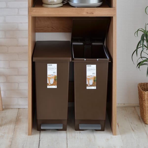 ごみ箱が入るキッチンラック (高さ約173cm LBR) | ニトリネット【公式