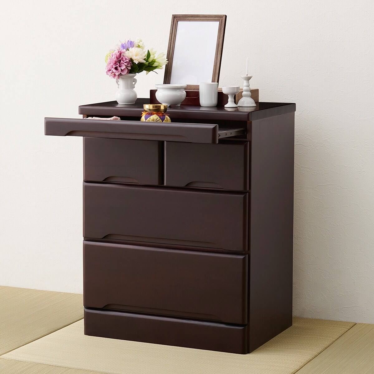 天然木仏壇チェスト3段(DBR) | ニトリネット【公式】 家具・インテリア通販