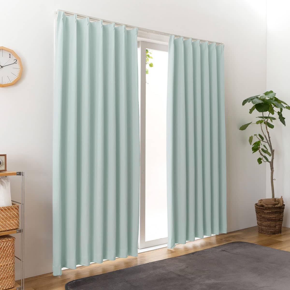 パステルカラーで遮光率99.99%】遮光1級・遮熱カーテン(パステル79
