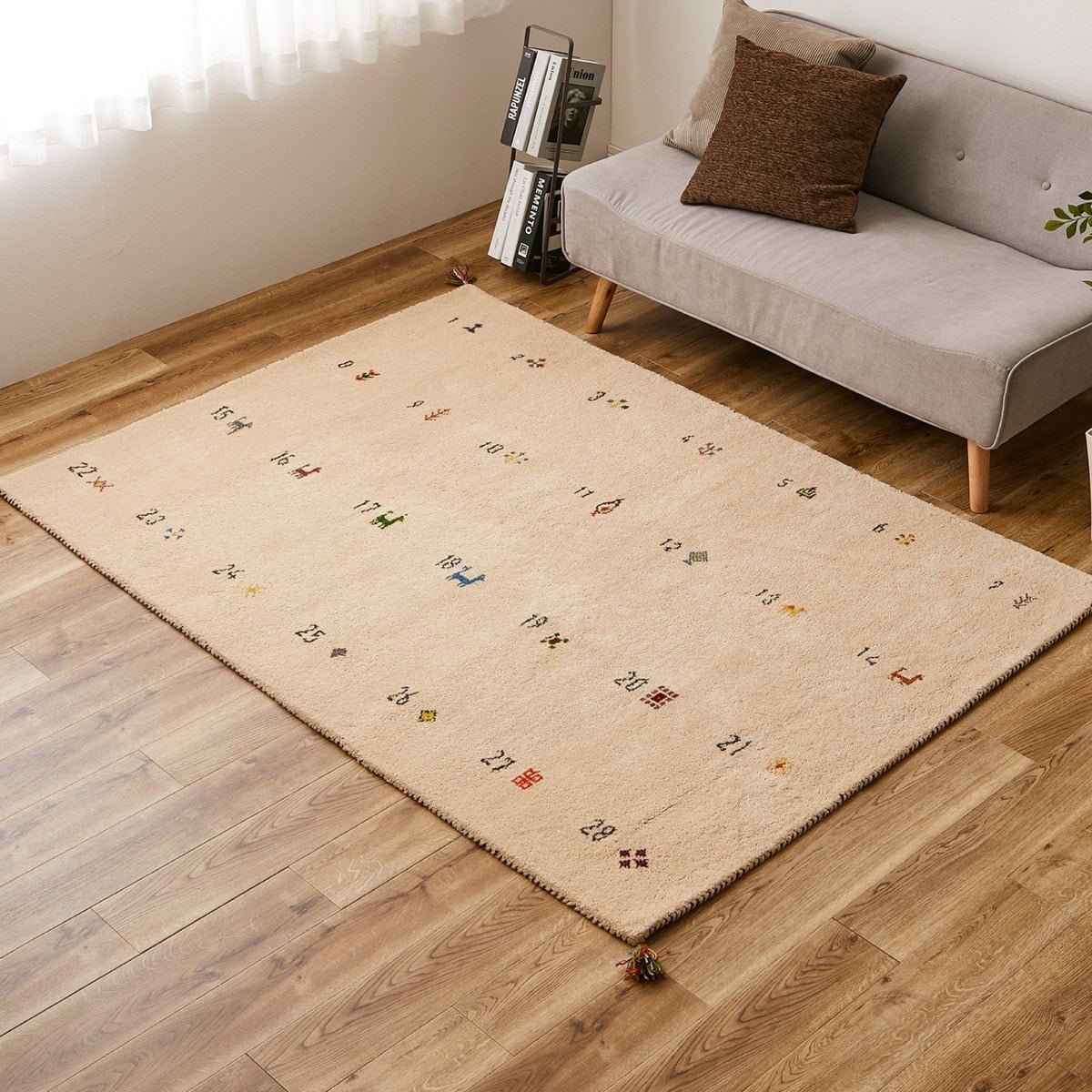 ラグ(ギャベ140×200 ヌメロ 厚み2cm) IV | ニトリネット【公式