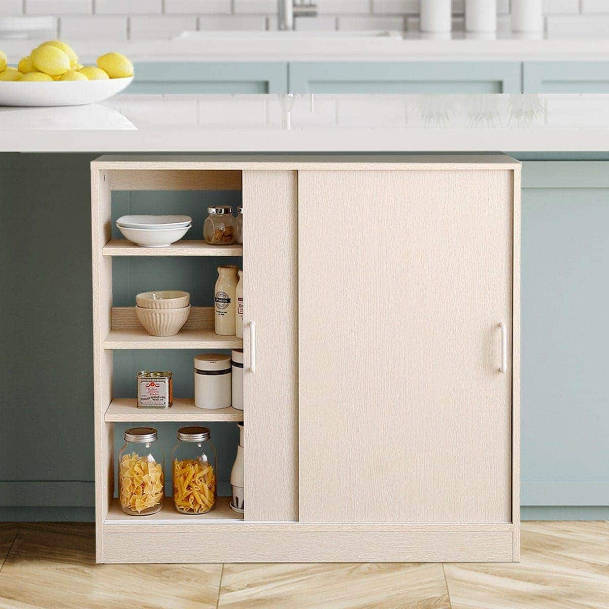 さわやかなカウンター下引き戸収納（9020 WOK） | ニトリネット【公式