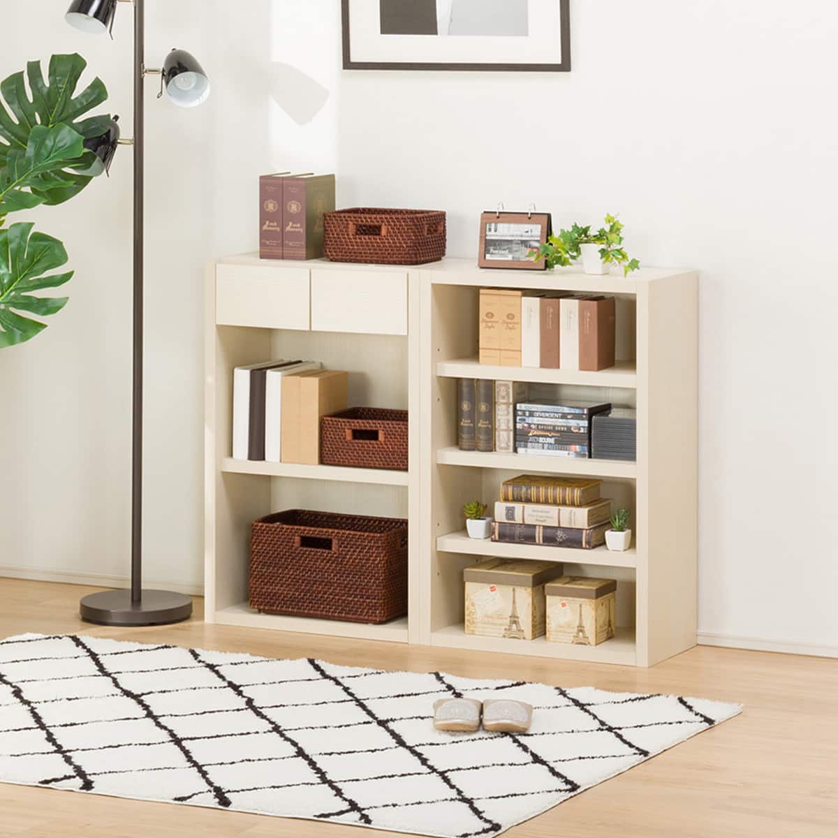 オープン本棚(カゼラ60 WH) | ニトリネット【公式】 家具・インテリア通販