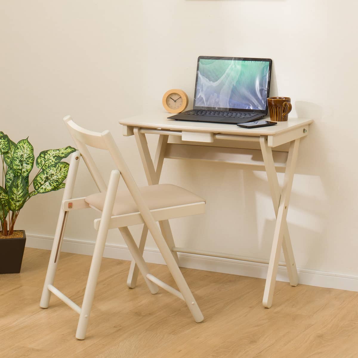 折りたたみデスク＆チェア(67WW PL020) | ニトリネット【公式】 家具