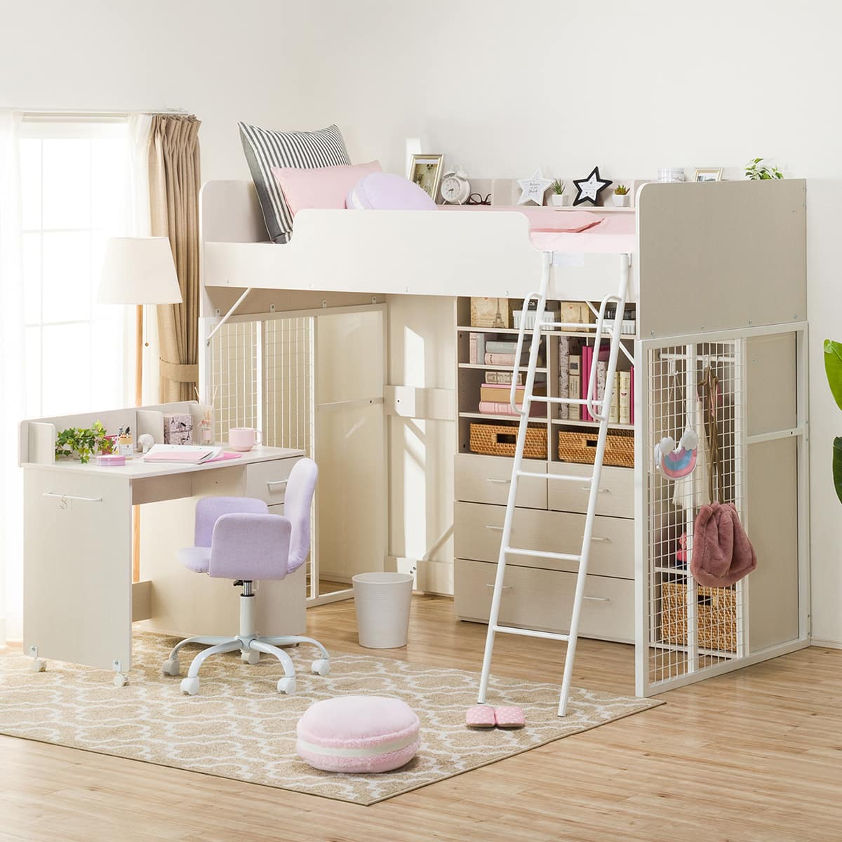 ニトリ ロフトベッド(デニッシュR WW/WH) - 通販 | 家具とインテリアの