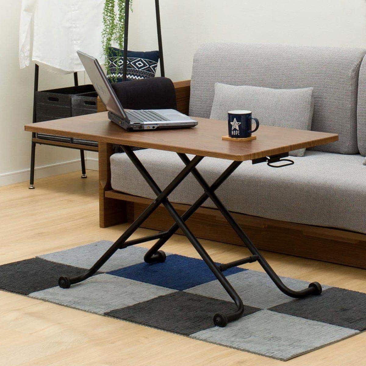 昇降センターテーブル (ライザN MBR/BK) | ニトリネット【公式】 家具