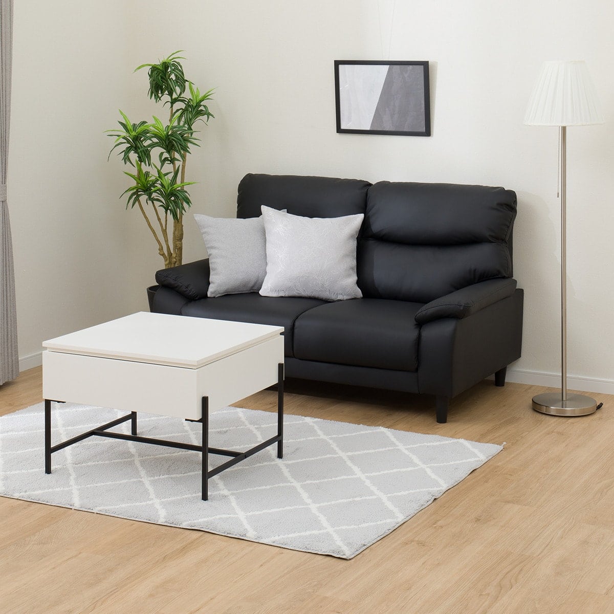 昇降センターテーブル(AW26 6060 WH) | ニトリネット【公式】 家具